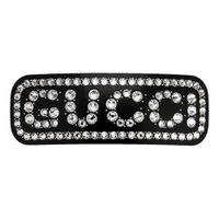 Kẹp Tóc Nữ Gucci Crystal Single Hair Barrette 590039 I4771 8519 Màu Đen