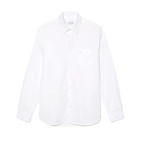 Áo Sơ Mi Nam Lacoste Regular Fit Poplin Shirt CH6273 001 Màu Trắng Size 38