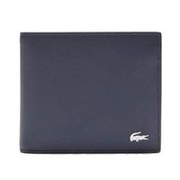 Ví Nam Lacoste Fitzgerald Leather Billfold With ID Card Holder Màu Xanh Navy