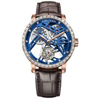 Đồng Hồ Nam Agelocer Bosch-Tourbillon 9004F2 Màu Xanh Nâu