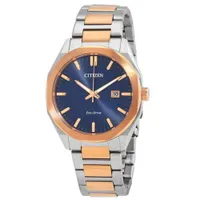 Đồng Hồ Nam Citizen Eco-Drive BM7606-84L Mặt Xanh Đậm