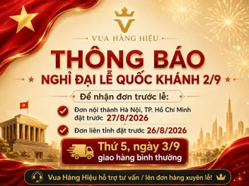THÔNG BÁO LỊCH NGHỈ LỄ QUỐC KHÁNH 2/9/2026 - VUA HÀNG HIỆU