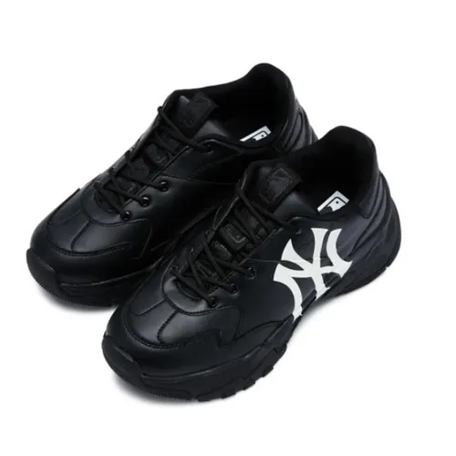 Giày Sneaker MLB Big Ball Chunky A Màu Đen Logo Trắng Size 230