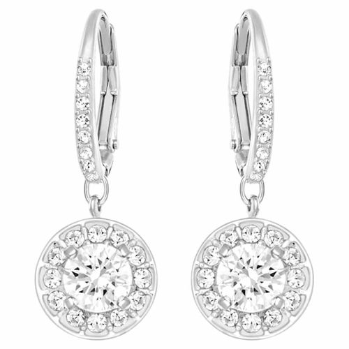 Khuyên Tai Swarovski Angelic Pierced Earrings White Rhodium Plated 5142721 Màu Bạc