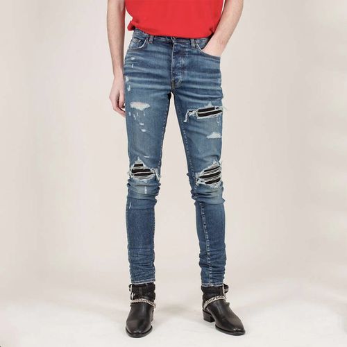 Quần Bò Amiri Suede Jeans Deep Classic Blue Màu Xanh Blue