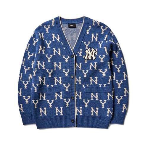 Áo Cardigan MLB Monogram Cardigan New York Yankees 3AKTM0114-50BLD