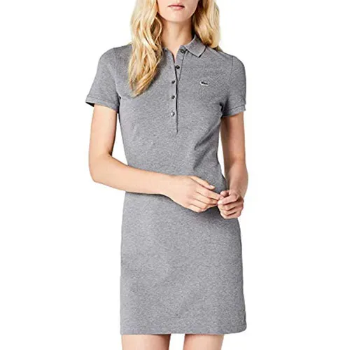 Váy Lacoste Robe Femme De Coloris Gris Màu Xám Size 40