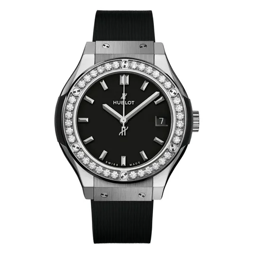 Đồng Hồ Nữ Hublot Classic Fusion Titanium 33mm Bezel Diamond