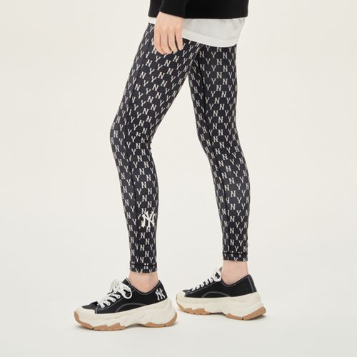Quần MLB Monogram Pattern Poly Leggings New York Yankees 3FLGM0214-50BKS Màu Đen Size S