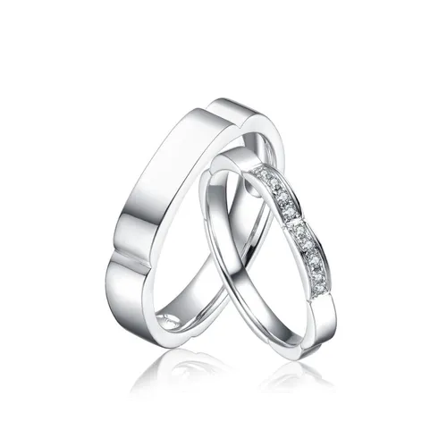 Nhẫn Cưới Meez Snowdrop Wedding Ring Vàng Trắng