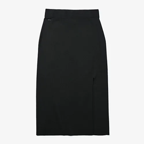 Chân Váy Len Lacoste Women's Live Slit-Front Knit Skirt Màu Đen Size 38