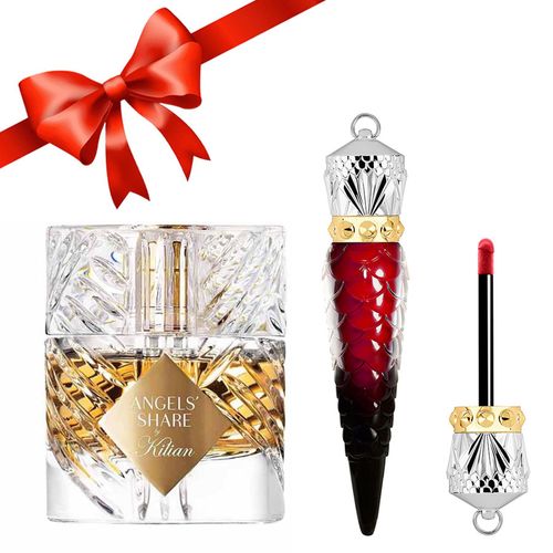 Combo Nước Hoa Kilian Angels’ Angels’ Share EDP 50ml + Son Christian Louboutin Matte 001F Đỏ Thuần