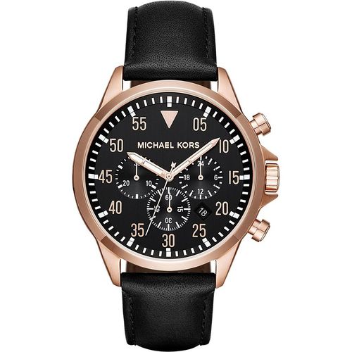 Đồng Hồ Nam Michael Kors MK8535 Dây Da Size 43mm Màu Đen