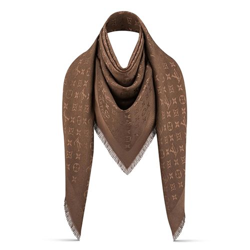 Khăn Louis Vuitton LV Monogram Shawl Sans Ligne Esthetique - Accessories Màu Nâu