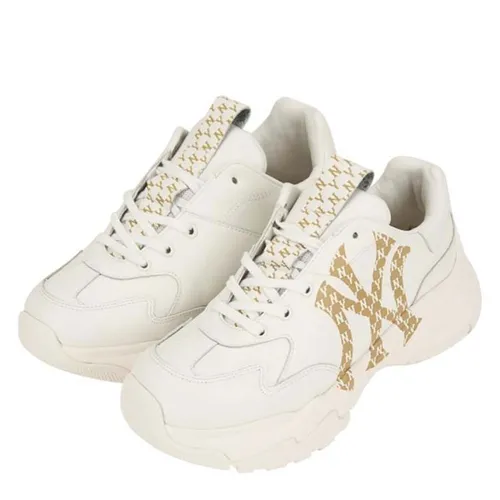 Giày Sneaker MLB Bigball Chunky Mono LT Màu Trắng Size 230