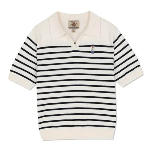 Áo Len WHOAU WHKAC2536F Kẻ Đen Trắng Size S