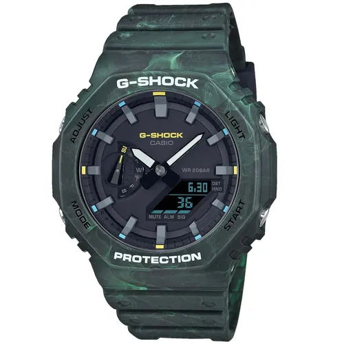 Đồng Hồ Nam Casio Analog-Digital G Shock GA2100FR-3A Màu Xanh Rêu