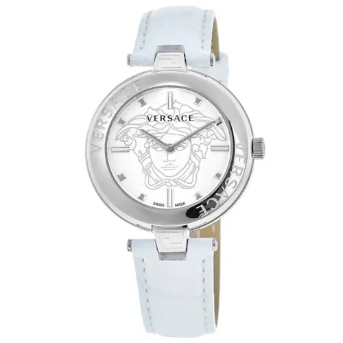 Đồng Hồ Versace New Lady White Leather 38mm VE2J00221 Màu Trắng Bạc 