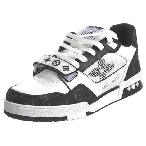 Giày Thể Thao Nam Louis Vuitton LV Trainer Sneaker Màu Đen - Trắng