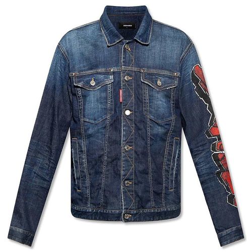 Áo Khoác Dsquared2 Wall Tag Over Jacket S74AM1227 S30342 Màu Xanh