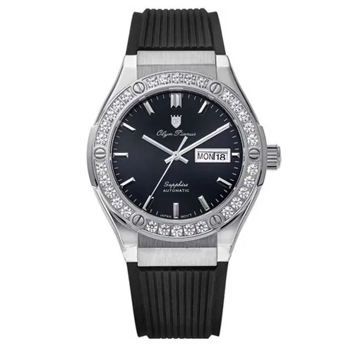 Đồng Hồ Nam Olym Pianus OP990-45ADGS-GL-D Màu Đen Bạc