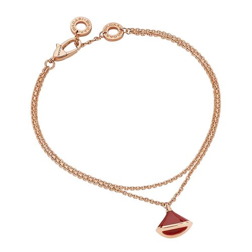 Vòng Đeo Tay Jewery Luxury Divas 'Dream Carnelian 18k Rose Gold Charm Bracelet Màu Vàng Hồng 9mm