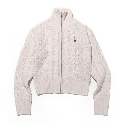 Áo Len WHOAU Có Khóa Kéo Steve Kara / WHCKC4V22F Màu Trắng Size M