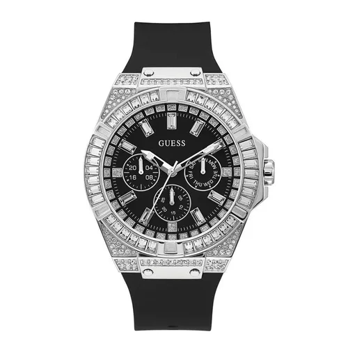 Đồng Hồ Nam Guess Quartz Black Silicone Men's Watch GW0208G1 Màu Đen 