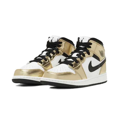 Giày Thể Thao Nike Jordan 1 Mid Metallic Gold DC1419 700 Màu Vàng Gold