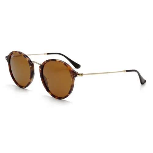 Kính Rayban Round Fleck Brown Classic B-15 Sunglasses RB2447 1160 49
