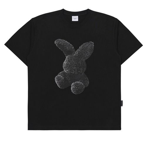 Áo Phông Acmé De La Vie ADLV Fuzzy Rabbit Short Sleeve T-Shirt Black Màu Đen Size 1