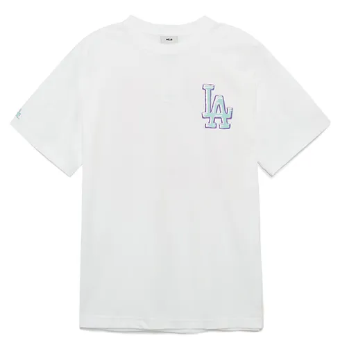 Áo Phông MLB Pop Art Graphic Overfit LA Dodgers Tshirt 3ATSL0233-07WHS Màu Trắng Size XS
