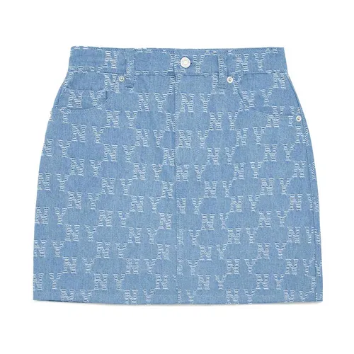 Chân Váy Nữ MLB Denim New York Yankees 3FDSM0133-50INS Màu Xanh