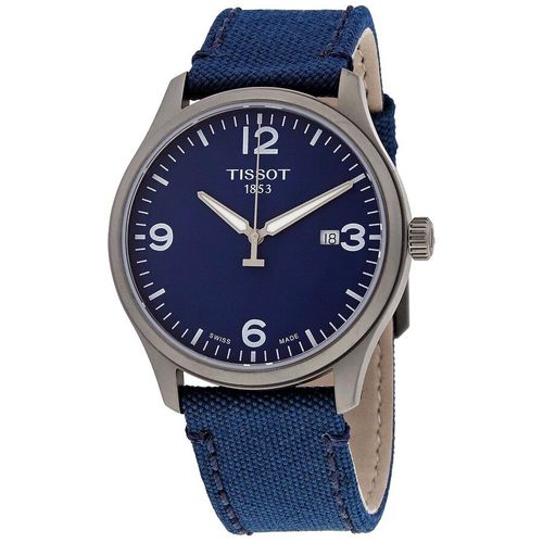 Đồng Hồ Nam Tissot Gent XL Quartz Blue Dial Blue Fabric T116.410.37.047.00 Màu Xanh