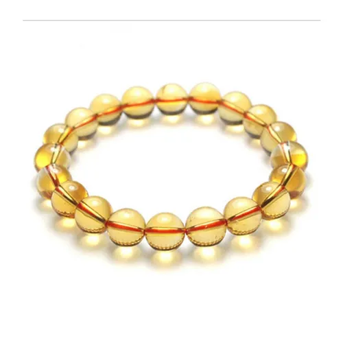 Vòng Đeo Tay LiLi Jewelry Thạch Anh Vàng Citrine 7A  LILI_378984 Màu Vàng Kích Thước Đá 13mm