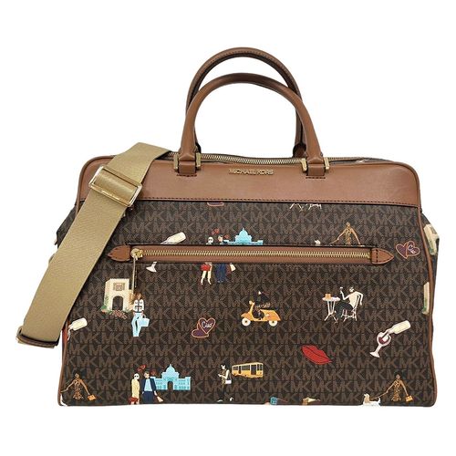 Túi Xách Michael Kors MK Jet Set Girls Duffle Bag 35F2G5CT4V Màu Nâu