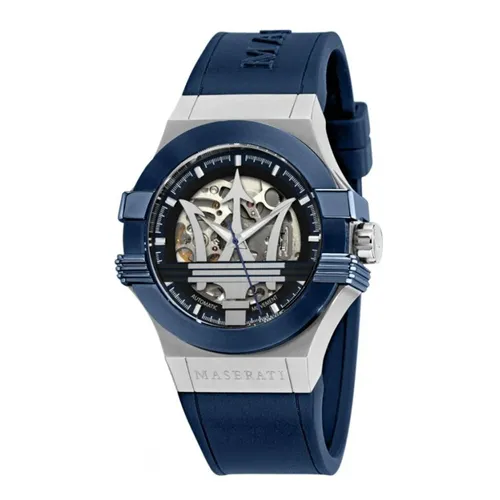 Đồng Hồ Nam Maserati Potenza Automatic Skeleton Dial Men Watch R8821108035/ R8821108028 Màu Xanh Blue