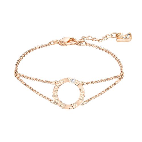 Vòng Đeo Tay Nữ Swarovski Admiration Bracelet 5358847 Màu Vàng Hồng