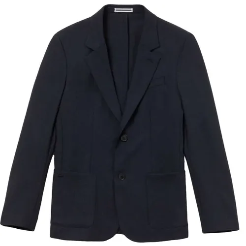 Áo Khoác Blazer Nam Lacoste Men's Stretch Wool Twill In Marine Blue Màu Xanh Đậm Size 50
