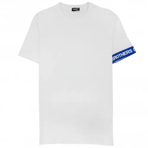 Áo Phông Nam Dsquared2 Swim Shorts & Underwear Dsq2 Icon Arm Band Tshirt 0007271702 Màu Trắng Size S