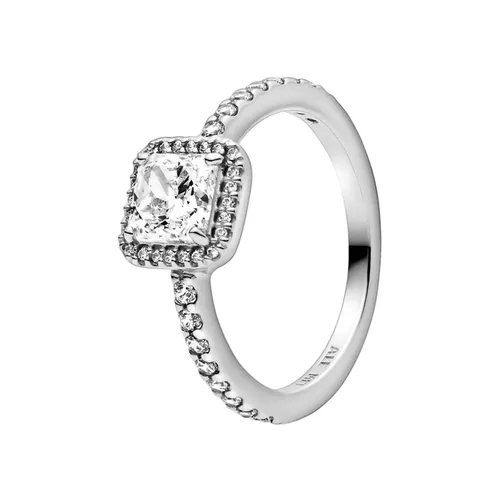 Nhẫn Nữ Pandora Square Sparkle Halo Ring 198863C01 Màu Bạc Size 50