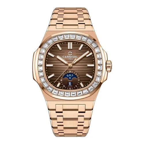 Đồng Hồ Nam I&W Carnival Nautilus Automatic 8110G-VH-N G8110.306.414 Màu Vàng Nâu