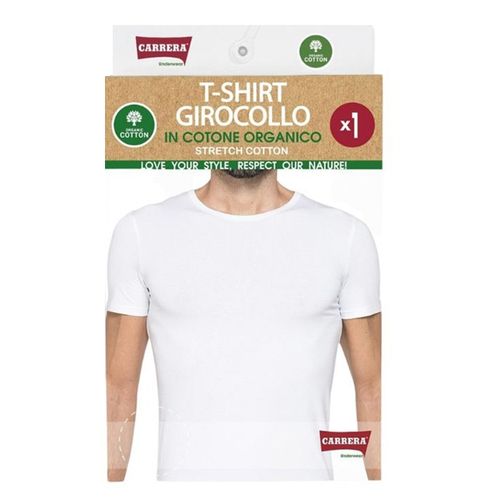 Áo Thun Nam Carrera Jeans Crew Neck In Cotton T-Shirt 80C2512_001 Màu Trắng Size L