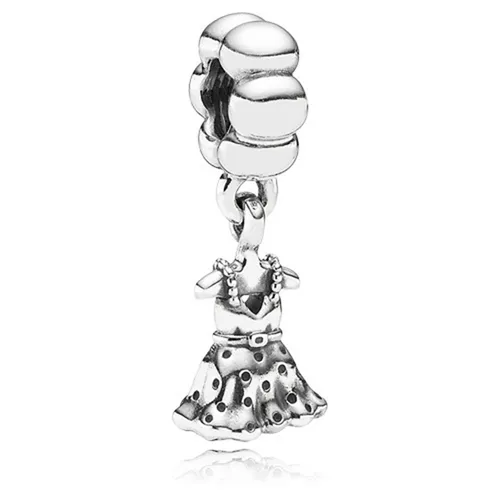 Hạt Vòng Charm Nữ Pandora Party Girl Sterling Silver 791031 Màu Bạc