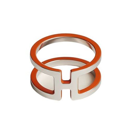 Nhẫn Cài Khăn Nữ Hermès H En Rond Scarf 90 Ring Màu Cam