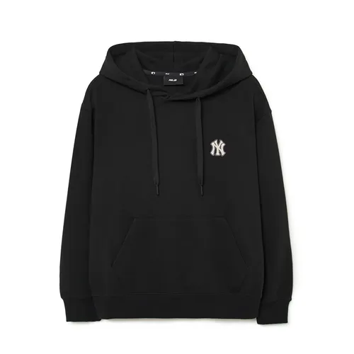 Áo Hoodie MLB Cube Monogram Big Lux Overfit New York Yankees 3AHDM0334-50BKS Màu Đen