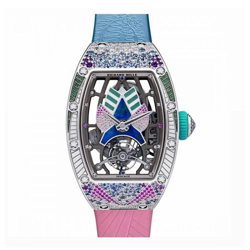 Đồng Hồ Richard Mille Grace Automatic Tourbillon Talisman RM 71-02 Màu Xanh/Hồng