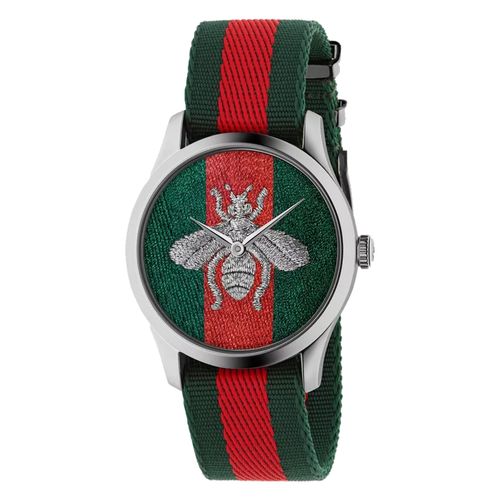 Đồng Hồ Gucci G-Timeless Le Marche Des Merveilles Màu Xanh Đỏ