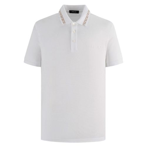 Áo Polo Nam Versace Medusa A89504S Polo Shirt Màu Trắng Size L