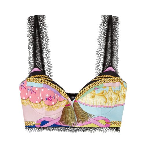 Áo Ngực Nữ Versace Bra In Multicolor 1001347 1A04517 5X000 Phối Màu Size 38